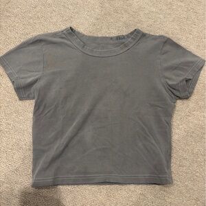 Brandy Melville Gray Short Sleeve T-Shirt